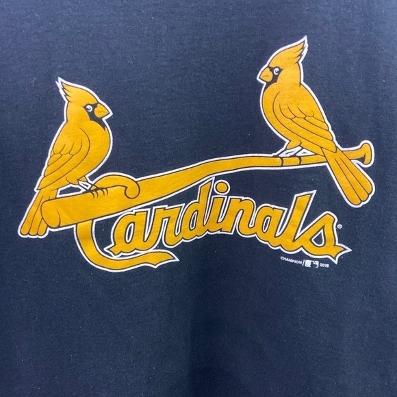 Champion MU St Louis Cards Black Gold Sz L T Shirt - Picture 2 of 7